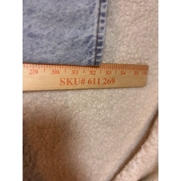 PacSun Light Blue Flower Graphic Front & Back Boho Boyfriend Jeans Women’s  30 - Picture 12 of 14